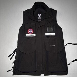 Canada Goose Utility Vest Men XS Black Arctic Program Pockets Reflective Uniform